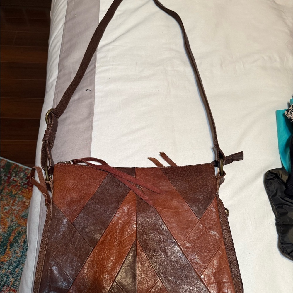 Brown Leather Crossbody Bag